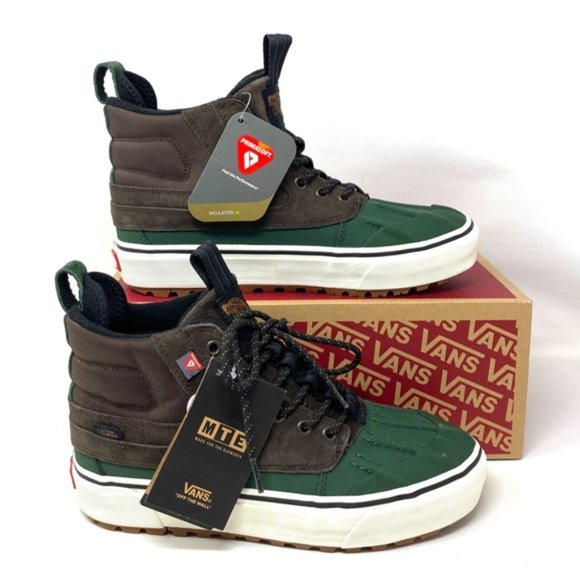 VANS Sk8-Hi Del Pato MTE-2 Shoe Brown Green Suede Women's Size Boots VN0A5JMNBGS - Picture 5 of 10